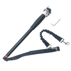 廠家直發自行車遛狗器騎車牽引狗繩 騎車溜狗鏈狗狗彈力緩衝牽狗器狗繩 SPHZ, 黑, 1個