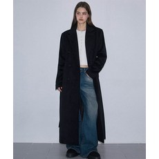 로제프란츠 ROSEFRANTZ Double Button Maxi Long Coat Black