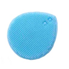 褲公主 矽膠洗臉刷 去角質軟毛潔面刷 去黑頭按摩美容工具, 1個, 藍色