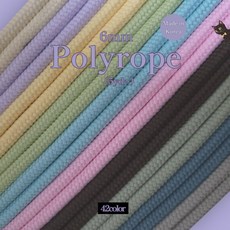 [YT공예]6mm폴리로프끈/5yd(소분)/42color/국내생산 매듭실 폴리매듭 파라코드, 22.카키, 1개