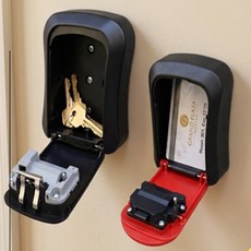 이터널몬탁1 다이얼 열쇠보관함 미니비밀번호보관함, 중 레드