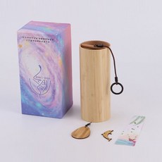 竹風鈴 日式復古手搖音樂風鈴 竹製庭院掛件 家居裝飾, 【風】C和弦