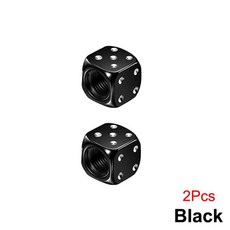 DSYCAR 28Pcs 알루미늄 타이어 밸브 캡 위 휠 줄기 타이어 휠 줄기 공기 밸브 먼지 커버 자동차 트럭 Motocycle 자전거, [10] Black-2Pcs