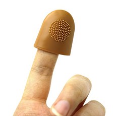 손가락 보호 다침 방지 바느질골무 사무용 고무 골무 5P 검지 넘기기 돈, 1개