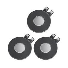 GreenHaven 골프 모자 클립 마그네틱 볼 마커 홀더 캡 바지 장갑 가방 바이저 벨트 니켈 도금 합금 금속 골프공 마커용 (볼 미포함) 3팩