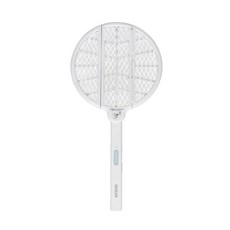 HERAN多功能摺疊電蚊拍，三層安全電網，可摺疊收納，誘蚊模式，Type-C快速充電, HMK-02GW010