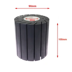 1조각 직경. 75mm/90mm/100mm/110mm 확장 롤러 55A 고무 연마 휠, 05 90x100x32mm