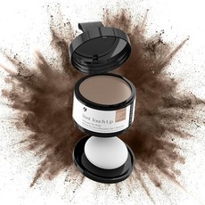 LEWEDO 헤어라인 파우더 24H 얼룩 방지 루트 터치업 헤어 컬러 그레이 커버리지 대머리 스팟 컨실링 섀도우 여성 남성용 자연스러운 룩 라이트 브라운 [호환], 1