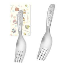 KOM 316不銹鋼 兒童平底匙 兒童湯匙 叉子 便當匙 小湯匙 幼稚園 學習餐具 小動物大胃王兒童圓匙 316 王樣, 1個, 角落小夥伴 /KOM叉子/ 0989, F, F