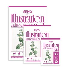 [세모아트] 일러스트패드 A3/A4/A5, A4, 25매, 1개