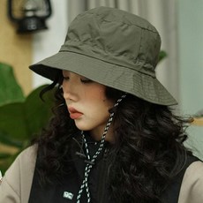 브이와이 [VCJN69Q8]버킷햇 사파리모자/등산모자 벙거지모자 여행, 네이비/FREE