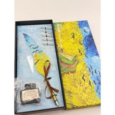 에이플렉스 캘리그라피 연습 깃털펜 깃펜 만년필세트 반고흐, 1.까마귀가 있는 밀밭, 1개