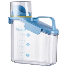 手提食品密封槽/防潮儲糧桶, 藍色, 1個