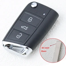 쿠쿠스토어 43 Bottons 자동차 키 Fob 하우징 케이스 쉘 VW 폭스 바겐 골프 MK7 Tiguan GTI 플립 접이식 원, 03 3 BT- HU12 Blade