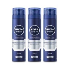 니베아 맨 프로텍트 앤 케어 쉐이빙 폼, 250ml, 3개