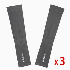 K2 SAFETY 베이직 쿨토시 IUS21904, 그레이, 3세트