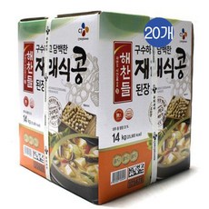 CJ 해찬들 구수하고 담백한 재래식콩된장, 14kg, 20개
