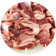 국내산 무염 닭꼬치 11종 꼬치구이 수제닭꼬치 염통 근위 순살 오돌뼈 무뼈 안심 껍질꼬치, 닭근위꼬치200g, 1개, 200g