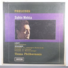리스트 전주곡 & 바그너 로엔그린 전주곡/ 비엔나필 주빈 메타/ 자켓NM/ 음반좋음NM/ LP 초음파세척