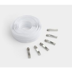 원단천국 3호 홈패션용 롤지퍼 3마 7컬러, 1개, 화이트