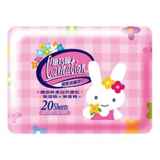 康乃馨 Hi-water 水濕巾 嬰兒無添加 純水, 1個, 兔寶寶 超厚外出型 20抽, 20抽