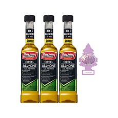 [공식 피카몰 직접 발송 정품]검아웃 올인원 연료첨가제 296ml 3개 + 사은품 방향제1개, 디젤/경유, 라벤더 향