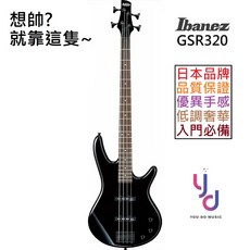 Ibanez GSR320 GIO BK 亮黑 入門 電貝斯 BASS 主動式