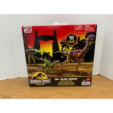 11968636 피규어 인형 취미 쥬라기 월드 파크 93피트 클래식 보너스 스티커 포함 앨런 그랜트 박사 - 전술 크로우 팩, 앨런 그랜트 박사 - 전술 크로우 팩.