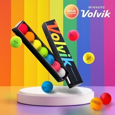 볼빅 VIVID 무광 레인보우 골프공 선물 세트, 혼합색상, 7개입, 1세트