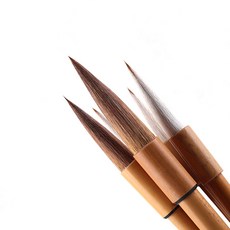 문항명필 캘리그라피 서예 동양화 사이즈별 족제비모 양모 수제 붓, 낭호필(족제비모), 1개, 1호