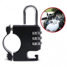 도난방지 3열 헬멧 잠금 번호키, 1개, 스피드고 상세설명참조