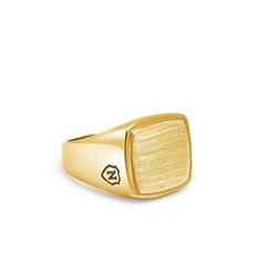 니알라야주얼리 브러시드 시그넷 링