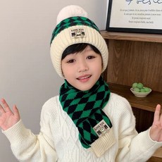 賣場新品兒童圍巾可愛圍巾高顏值圍巾防風保暖兒童帽子秋冬季3嵗男童7毛綫帽圍巾套裝4加絨5女童8嵗12中大童6潮