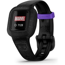 Garmin 스마트밴드 피트니스트래커 헬스 가민 비보핏 주니어 3 용 피트니스 트래커 수영 친화적 최대 1년 배터리 수명 마블 블랙 팬서