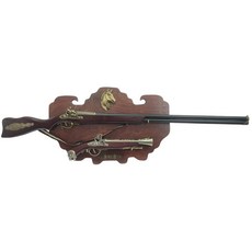 벽면 서부시대 모형총 인테리어 총모형 촬영 소품 골동품 카우보이, G.더블배럴스트랩창+호랑이단총+행잉