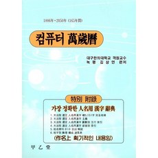 컴퓨터 만세력 (대) - 1886년~2050년 (165년간), 갑을당, 김상연