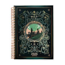 ConQuest Journals 해리 포터 2026-2027 호그와트 학술 의제 7월 - 6월 21.6cm x 16.5cm(8.5인치 6.5인치) 나선형 제본 주간/월간, ConQuest Journals 해리 포터 2026-2