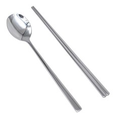 대용량 스테인리스 업소용 식당용 수저 숟가락+젓가락, 1개, 50벌, 스텐