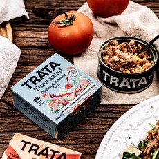 트라타 그리스 퀴노아샐러드 훈제참치 통조림, 1개, 160g