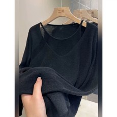 당신의맛 니트 브이넥니트 SIZE ONE 그레이