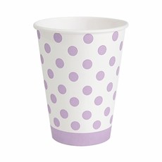 37번 라인도트 컵 8oz 6입 [라일락], 1개입, 단품
