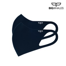 [빅웨일즈] (WM-M-NVY001-M) 빅웨일즈 구리마스크 데일리 네이비 M 2개입