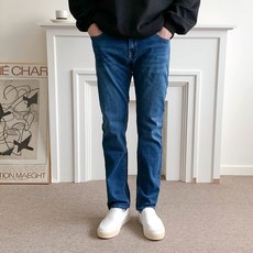 루나진 남자 슬림일자 청바지 빅사이즈 스판 데님