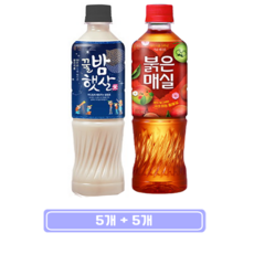 웅진)꿀밤햇살500ml+붉은매실500ml, 5세트, 500ml