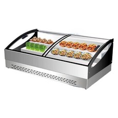 반찬진열냉장고 정육점 반찬가게 셀프바 마트 업소용 진열 냉장 식당 푸드 야채, g. 3단 진열대