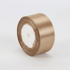 바느질용 DIY 활용 새틴 선물 DD002 리본 공예품 롤 인공 4cm 도매 의류 테이프 원단 리본, 4cm-22M_2, light coffee-22M(L), 1개