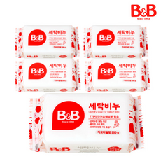비앤비 유아의류용 세탁비누 카모마일, 5개, 5개입, 200g