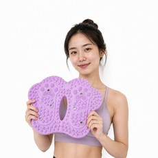 지압스텝퍼 가정용 에어 지압 스텝퍼 무소음 홈트 유산소 운동기구 발지압 실내 계단오르기, 보라