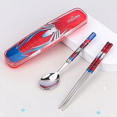 마블 스파이더맨 수저케이스세트-가벼운진공스텐