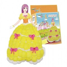 윤댕 드레스 공주 꾸미기 고급 풍선 플레이콘 리아 1P DIY 완구, 1개, 상세페이지 참조